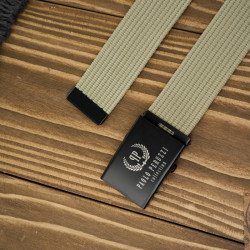 Pasek męski 115 cm pasek męski parciany khaki Paolo Peruzzi PW-27-115