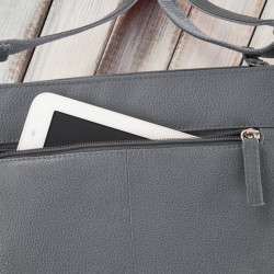 Torebka damska skórzana na ramię listonoszka miejska Paolo Peruzzi E-27-GR