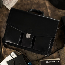 Skórzana teczka męska Paolo Peruzzi T-80-BL