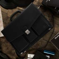 Teczka męska ze skóry naturalnej vintage Paolo Peruzzi T-80-HBL