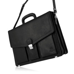 Teczka męska ze skóry naturalnej vintage Paolo Peruzzi T-80-HBL