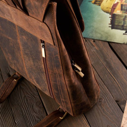 Plecak damski skórzany modny miejski duży Paolo Peruzzi T-72-HBR