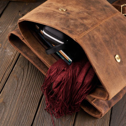 Plecak damski skórzany modny miejski duży Paolo Peruzzi T-72-HBR