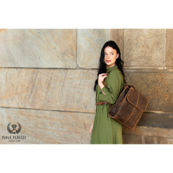 Plecak damski skórzany modny miejski duży Paolo Peruzzi T-72-HBR