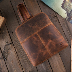 Plecak damski skórzany modny miejski mały vintage Paolo Peruzzi T-73-HBR