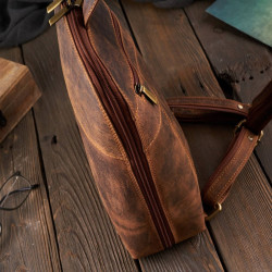 Plecak damski skórzany modny miejski mały vintage Paolo Peruzzi T-73-HBR