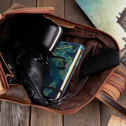 Plecak damski skórzany modny miejski mały vintage Paolo Peruzzi T-73-HBR