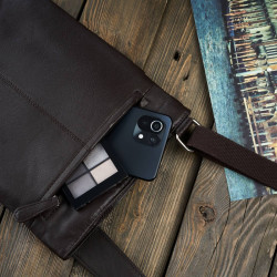 Skórzana damska torebka brązowa Paolo Peruzzi T-60-BR