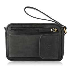 Skórzana saszetka męska do...