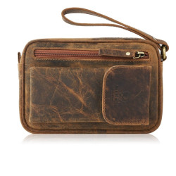 Skórzana saszetka męska do...