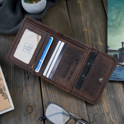 Damska portmonetka brązowa Paolo Peruzzi T-11-BR