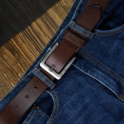 Brązowy pasek męski skórzany vintage 110 cm Paolo Peruzzi 04Z02110