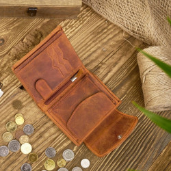 Modny skórzany portfel damski RFID Paolo Peruzzi T-12-OR