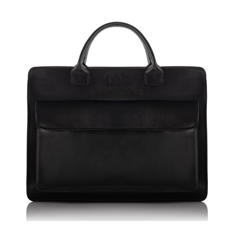 Elegancka skórzana aktówka damska Paolo Peruzzi N05-BL