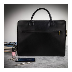 Elegancka skórzana aktówka damska Paolo Peruzzi N05-BL