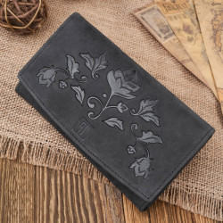 Portfel damski skórzany duży vintage Paolo Peruzzi T-01-BL