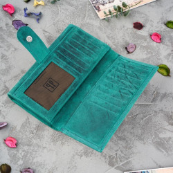 Portfel damski skórzany duży vintage Paolo Peruzzi T-05-GR