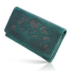 Portfel damski skórzany duży vintage Paolo Peruzzi T-01-GR