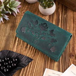 Portfel damski skórzany duży vintage Paolo Peruzzi T-01-GR