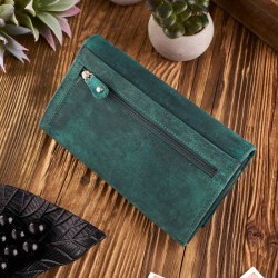 Portfel damski skórzany duży vintage Paolo Peruzzi T-01-GR