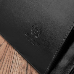 Czarna teczka aktówka damska Paolo Peruzzi Bergamo 168BY-BL