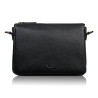 Torebka damska na ramię skórzana czarna kompaktowa listonoszka Paolo Peruzzi IM-04-BL