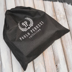 Torebka damska na ramię skórzana czarna kompaktowa listonoszka Paolo Peruzzi IM-04-BL