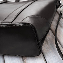 Torebka damska skórzana na ramię brązowa pojemna shopper bag Paolo Peruzzi T-41-BR