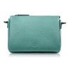 Torebka damska na ramię skórzana turkusowa kompaktowa listonoszka Paolo Peruzzi IM-04-AQ