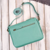 Torebka damska na ramię skórzana turkusowa kompaktowa listonoszka Paolo Peruzzi IM-04-AQ