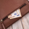 Torebka damska na ramię skórzana koniakowa kompaktowa listonoszka Paolo Peruzzi IM-04-CG