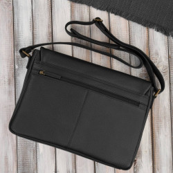 Torba męska skórzana na ramię na laptopa czarna Paolo Peruzzi IM-03-BL