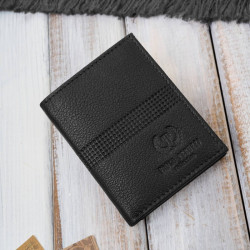 Portfel męski skórzany mały cienki pojemny kompaktowy RFID Paolo Peruzzi T-149-BL