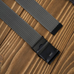 Pasek do spodni męski 115 cm klasyczny pasek parciany grafitowy Paolo Peruzzi PW-28-115