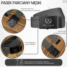 Pasek do spodni męski 95 cm klasyczny pasek parciany grafitowy Paolo Peruzzi PW-28-95