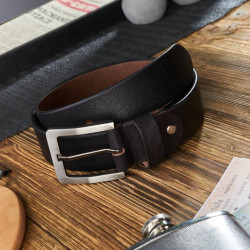 Czarny pasek męski skórzany vintage 110 cm Paolo Peruzzi 04Z01110