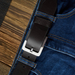 Czarny pasek męski skórzany vintage 110 cm Paolo Peruzzi 04Z01110