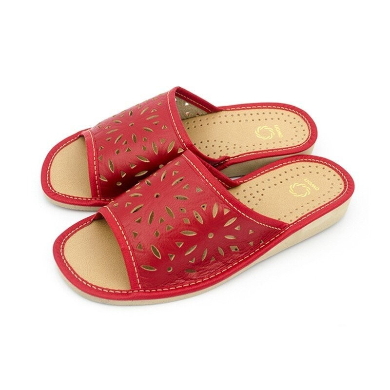 Kapcie damskie R.38 wygodne antypoślizgowe oddychające wsuwane KD-02-RD-38