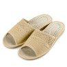 Kapcie damskie R.37 wygodne beżowe z ażurowym wzorem KD-07-BG-37