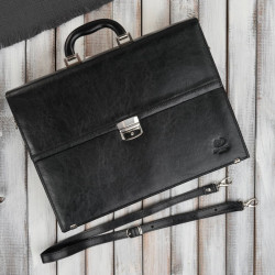 Aktówka męska skórzana Paolo Peruzzi do ręki i na ramię S-44-BL