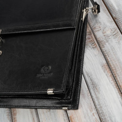 Aktówka męska skórzana Paolo Peruzzi do ręki i na ramię S-44-BL