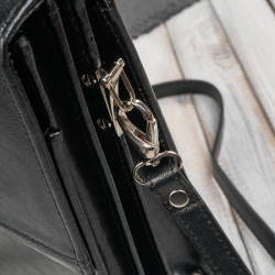 Aktówka męska skórzana Paolo Peruzzi do ręki i na ramię S-44-BL