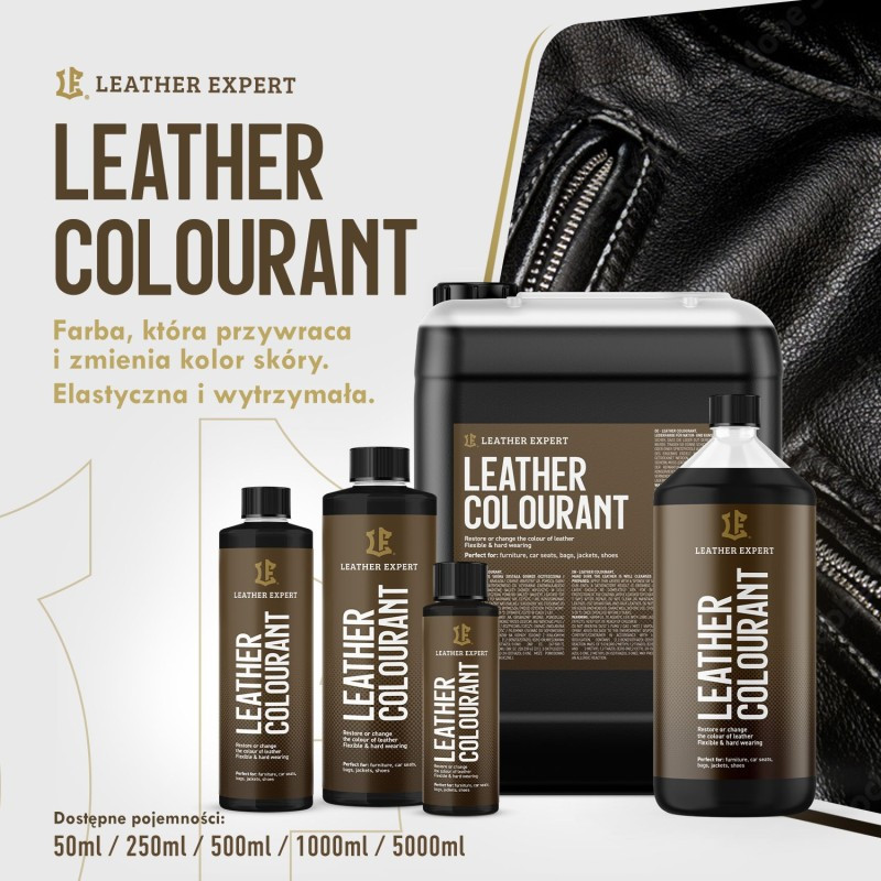 Leather Expert Colourant - Camel farba do skóry naturalnej i do ekoskóry 500 ml LE-06-500C203