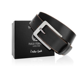 Czarny pasek męski skórzany vintage 100 cm Paolo Peruzzi 05Z01100