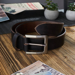 Czarny pasek męski skórzany vintage 100 cm Paolo Peruzzi 05Z01100