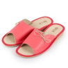 Kapcie damskie R.40 różowe z odkrytymi palcami wygodne pantofle domowe KD-10-PI-40