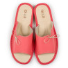 Kapcie damskie R.41 różowe z odkrytymi palcami wygodne pantofle domowe KD-10-PI-41