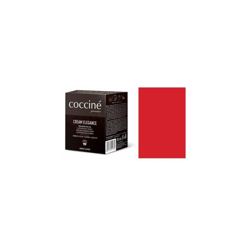 Pasta do butów krem do skóry gładkiej Cream Elegance czerwony 50 ml