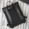 Plecak skórzany vintage roll top na laptopa miejski czarny Paolo Peruzzi SL-02-BL