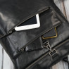Plecak skórzany vintage roll top na laptopa miejski czarny Paolo Peruzzi SL-02-BL